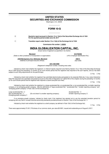 Thumbnail 	IGC Pharma 10-Q Quarterly Report FY2018 