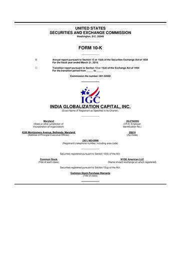 Thumbnail 	IGC Pharma 10-K Annual Report 2018