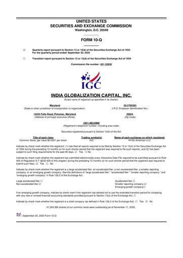 Thumbnail 	IGC Pharma 10-Q Quarterly Report FY2021 
