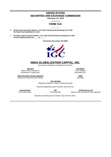 Thumbnail 	IGC Pharma 10-K Annual Report 2021