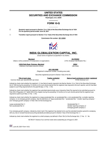 Thumbnail 	IGC Pharma 10-Q Quarterly Report FY2022 