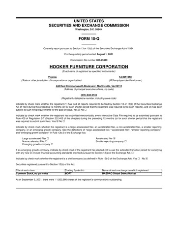 Thumbnail Hooker Furnishings 10-Q Quarterly Report FY2022 