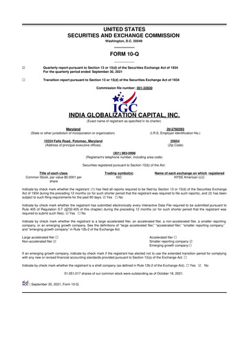 Thumbnail 	IGC Pharma 10-Q Quarterly Report FY2022 