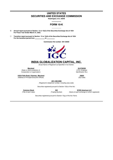 Thumbnail 	IGC Pharma 10-K Annual Report 2022
