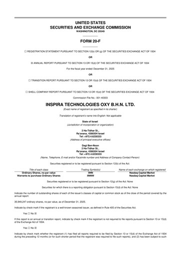 Thumbnail Inspira Technologies 20-F Annual Report 2025