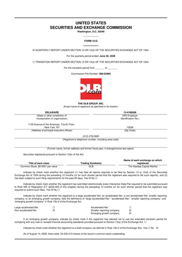 Thumbnail OLB Group 10-Q Quarterly Report FY2026 