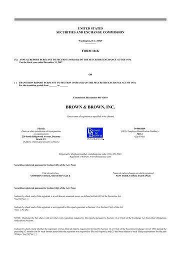 Thumbnail Brown & Brown
 10-K Annual Report 