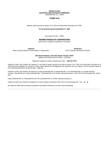 Miniature Marine Products Corporation 10-Q Rapport trimestriel  