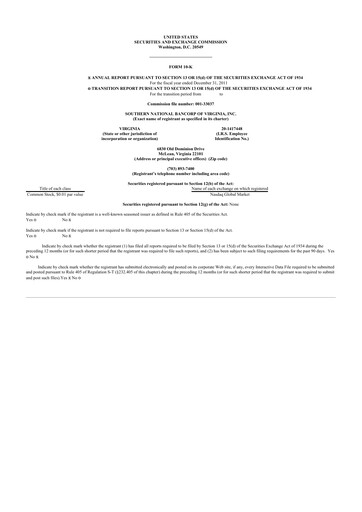 Thumbnail Primis Financial 10-K Annual Report 2011