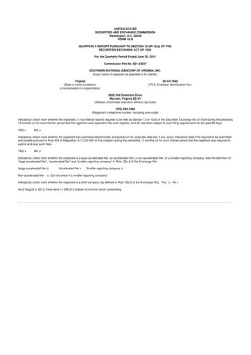 Vorschaubild Primis Financial 10-Q Quartalsbericht 2012 