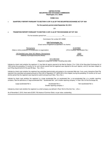 Thumbnail Cantaloupe 10-Q Quarterly Report FY2013 