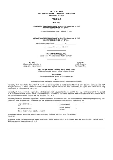 Thumbnail PetMed Express
 10-Q Quarterly Report FY2013 