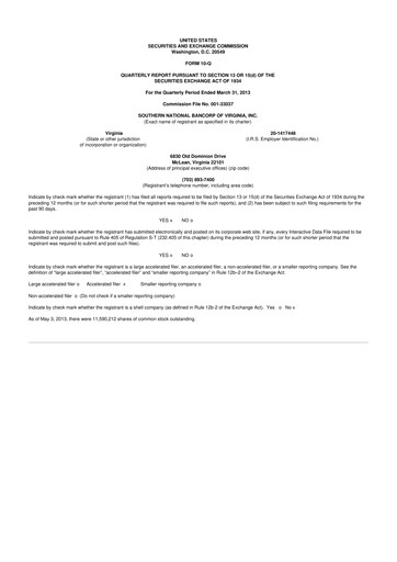 Vorschaubild Primis Financial 10-Q Quartalsbericht 2013 