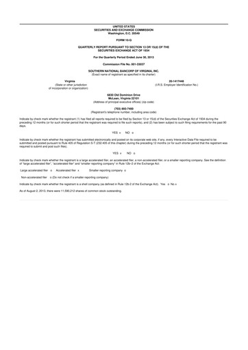 Vorschaubild Primis Financial 10-Q Quartalsbericht 2013 