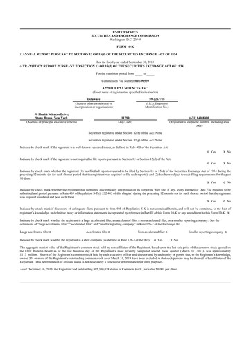 Thumbnail Applied DNA Sciences
 10-K Annual Report 2013