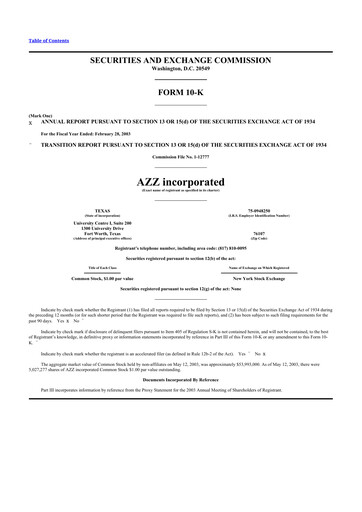 Thumbnail AZZ 10-K Annual Report 