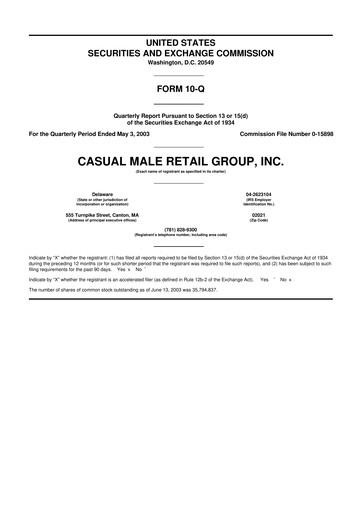 Vorschaubild Destination XL 10-Q Quartalsbericht  