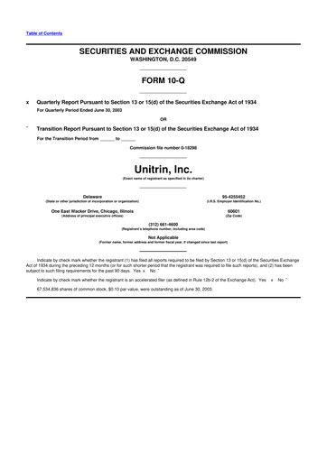 Vorschaubild Kemper 10-Q Quartalsbericht  