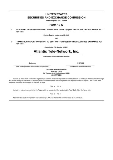 Thumbnail ATN International 10-Q Quarterly Report FY 