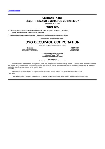 Thumbnail Geospace Technologies
 10-Q Quarterly Report FY 