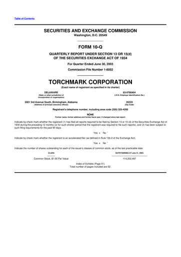Thumbnail Globe Life
 10-Q Quarterly Report FY 