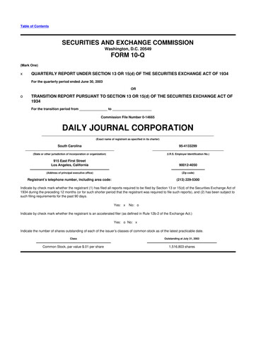 Thumbnail Daily Journal 10-Q Quarterly Report FY 