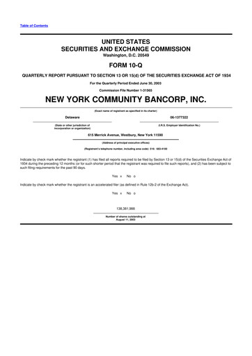 Thumbnail Flagstar Bank 10-Q Quarterly Report FY 