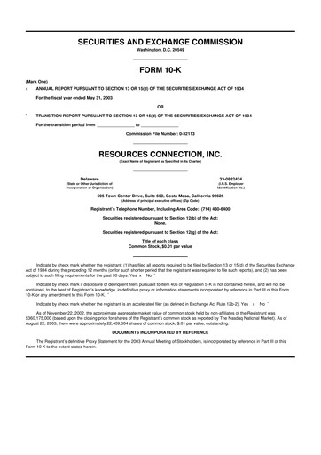 Thumbnail RGP (Resources Connection) 10-K Annual Report 