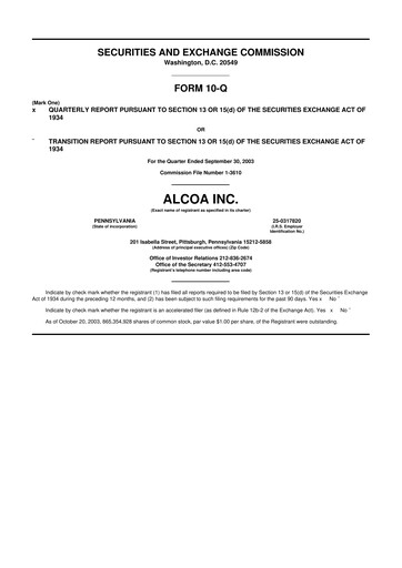 Thumbnail Howmet Aerospace
 10-Q Quarterly Report FY 