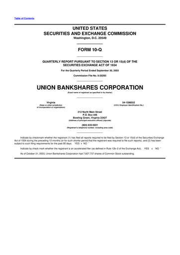 Vorschaubild Atlantic Union Bankshares 10-Q Quartalsbericht  