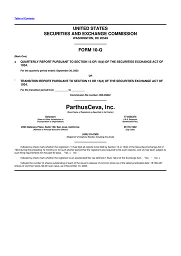 Thumbnail CEVA
 10-Q Quarterly Report FY 