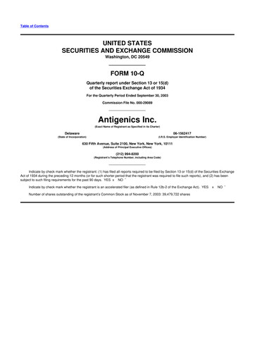 Thumbnail Agenus
 10-Q Quarterly Report FY 