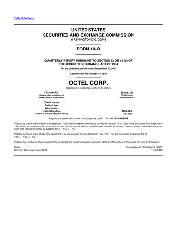 Thumbnail Innospec 10-Q Quarterly Report FY 