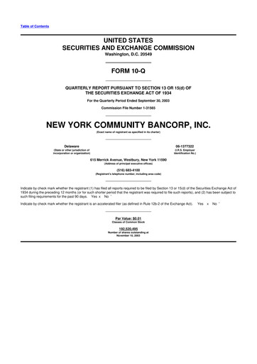 Thumbnail Flagstar Bank 10-Q Quarterly Report FY 