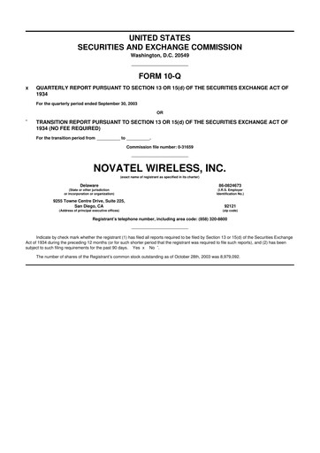 Vorschaubild Inseego 10-Q Quartalsbericht  