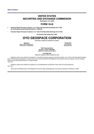 Thumbnail Geospace Technologies
 10-Q Quarterly Report FY 