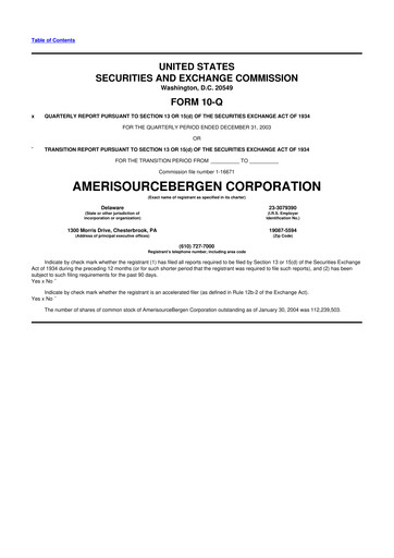 Vorschaubild Cencora 10-Q Quartalsbericht  