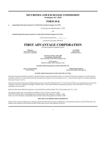 Thumbnail First Advantage 10-K Annual Report 