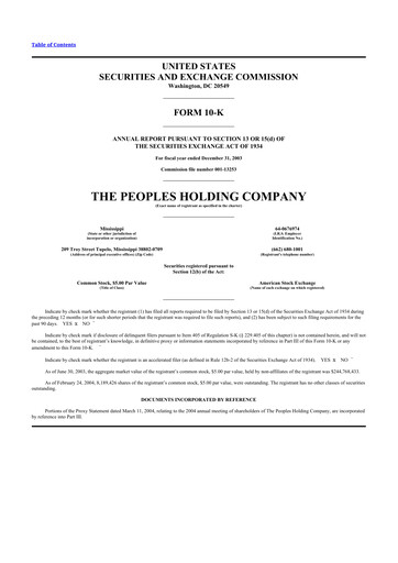 Miniature Renasant Corp 10-K Rapport annuel 