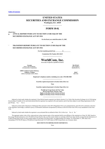 Thumbnail Worldcom 10-K Annual Report 