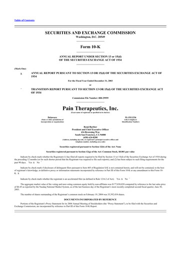 Thumbnail Cassava Sciences
 10-K Annual Report 