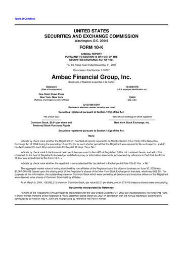 Thumbnail Octave Specialty Group 10-K Annual Report 