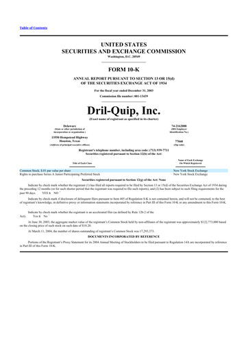 Miniature Innovex International 10-K Rapport annuel 