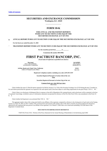 Vorschaubild Banc of California 10-K Jahresbericht 