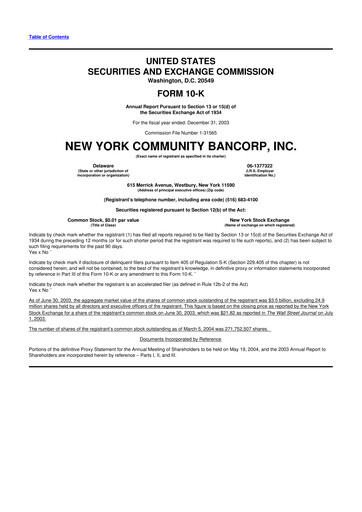 Thumbnail Flagstar Bank 10-K Annual Report 