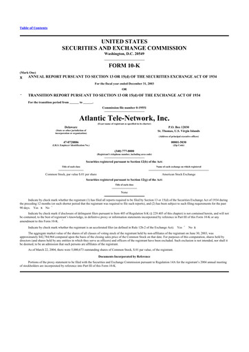 Thumbnail ATN International 10-K Annual Report 