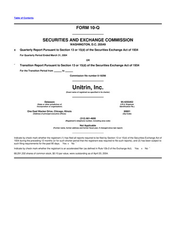 Vorschaubild Kemper 10-Q Quartalsbericht  