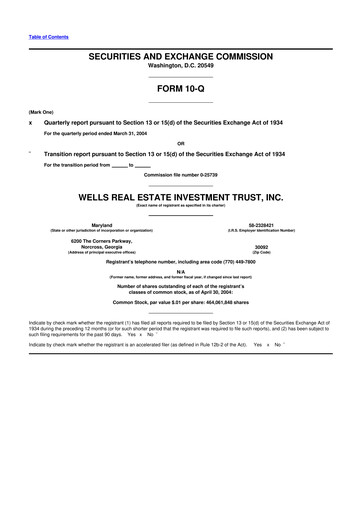 Thumbnail Piedmont Realty Trust 10-Q Quarterly Report FY 