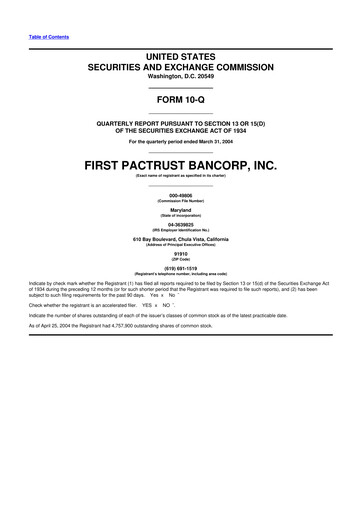 Thumbnail Banc of California 10-Q Quarterly Report FY 