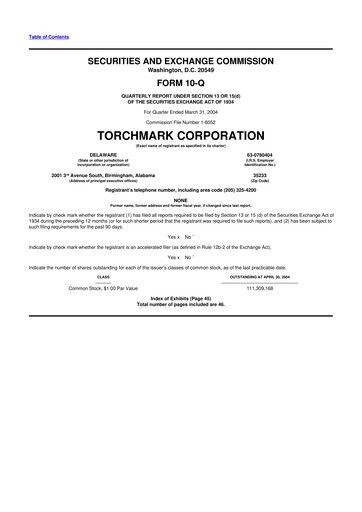 Thumbnail Globe Life
 10-Q Quarterly Report FY 